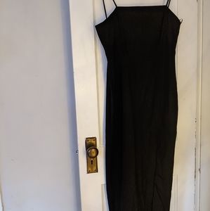 Zara black dress with slit